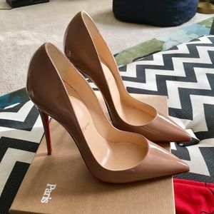 Brand New Christian Louboutin Nude So Kate 39